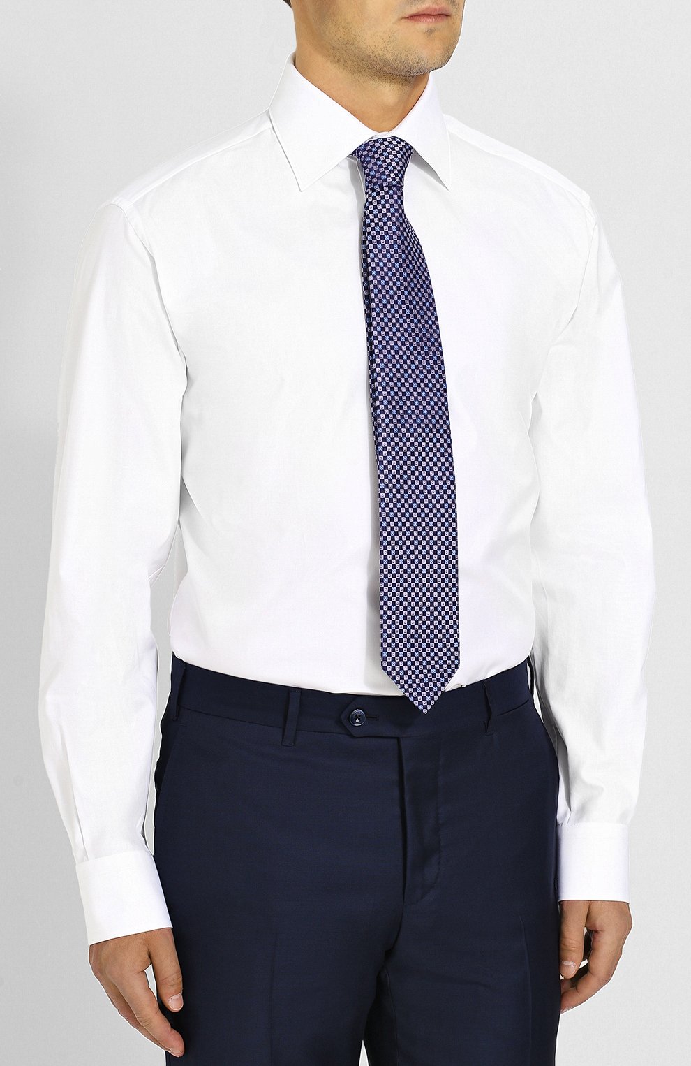 Хлопковая сорочка с воротником кент BRIONI, арт. RCLU1Z/PZ063, фото 4