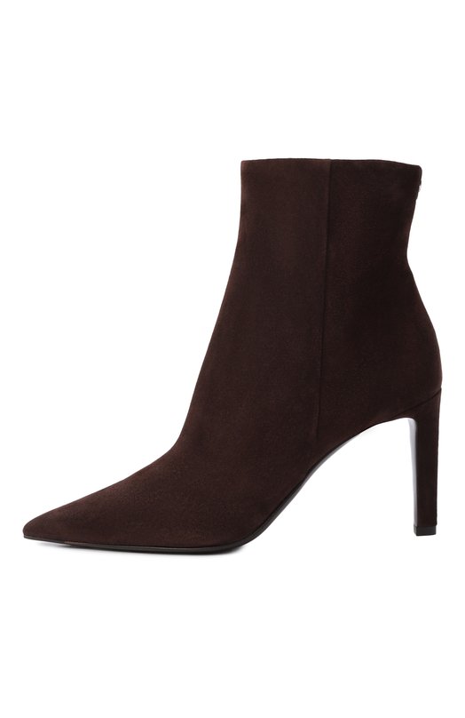 Замшевые ботильоны Frankie 85 Jimmy Choo FRANKIEAB85SVV Коричневый  FRANKIEAB85SVV Фото 4