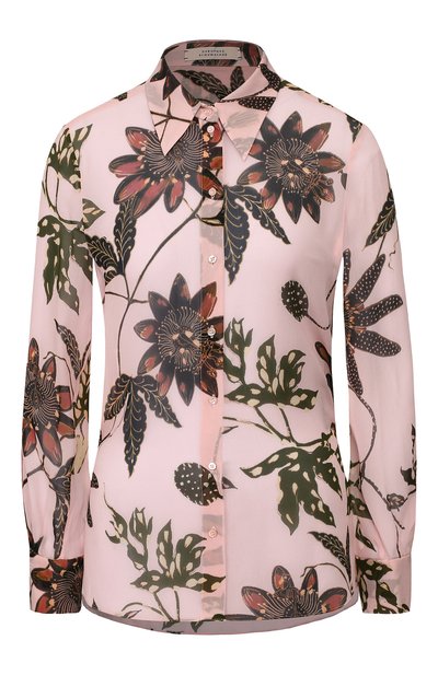 Женская рубашка из вискозы DOROTHEE SCHUMACHER, арт. 749101/FL0RAL TRANSPARE