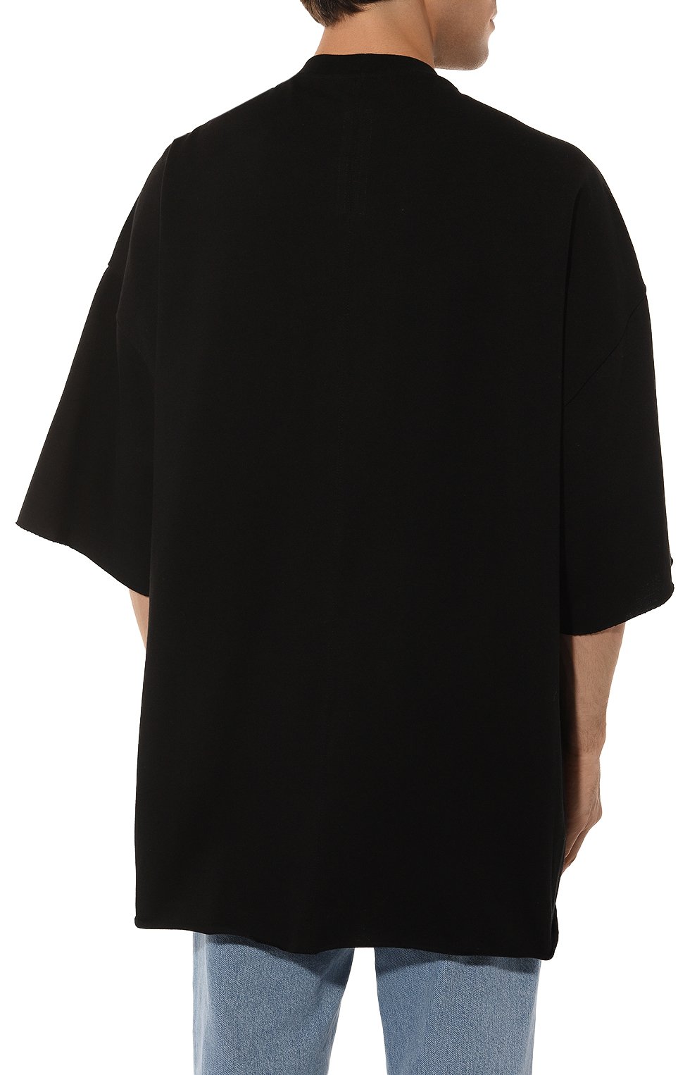 Хлопковая футболка RICK OWENS, арт. RU02C7283/BA, фото 4