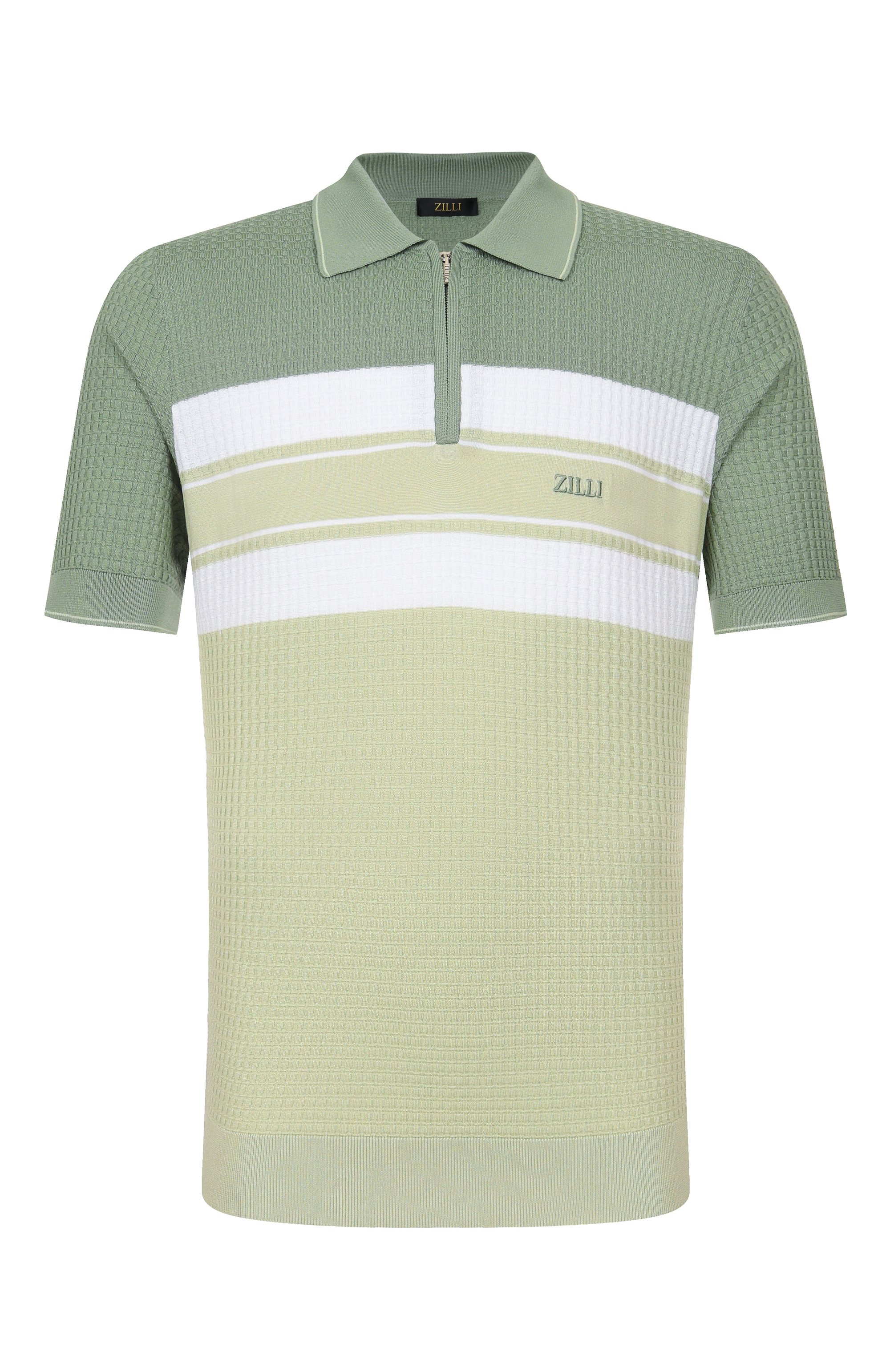 Поло из шелка и хлопка ZILLI, арт. KZP002M0107VFSTR0, фото 1