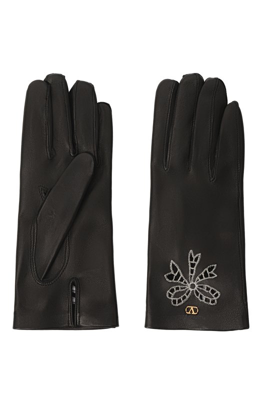 Кожаные перчатки Valentino 6W2GD00D/IQL Чёрный  6W2GD00D/IQL Фото 2