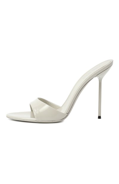 Лакированные мюли lidia 105 PARIS TEXAS светло-серого цвета по цене 72050 руб., арт. PX836/XVN01, фото 4 Лакированные мюли lidia 105 PARIS TEXAS, арт. PX836/XVN01, фото 4