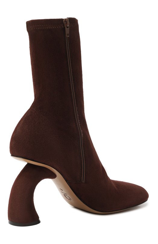 Замшевые ботильоны Dries Van Noten WS242-1146/153 Коричневый  WS242-1146/153 Фото 5