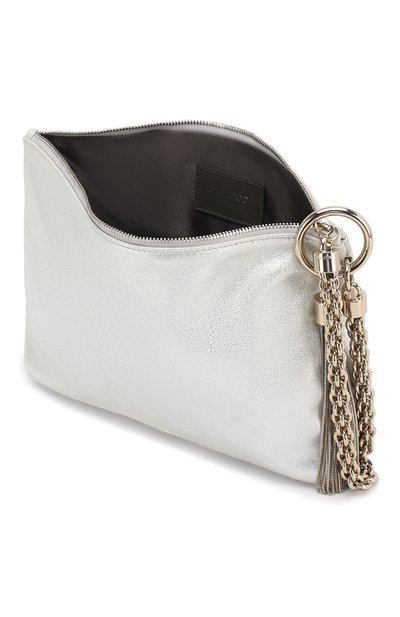 Клатч callie JIMMY CHOO серебряного цвета по цене 57150 руб., арт. CALLIE/MEA, фото 4 Клатч callie JIMMY CHOO, арт. CALLIE/MEA, фото 4