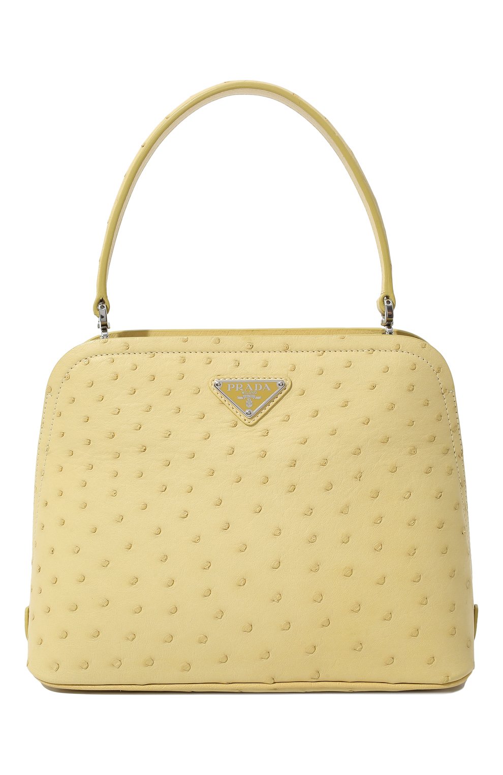 Сумка из кожи страуса PRADA желтого цвета по цене 850000 руб., арт. 1BA311-130-F068X-OOY, фото 1 Сумка из кожи страуса PRADA, арт. 1BA311-130-F068X-OOY, фото 1