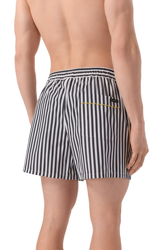 Хлопковые шорты Dolce & Gabbana GP1N7T/FR52G Чёрно-белый  GP1N7T/FR52G Фото 3
