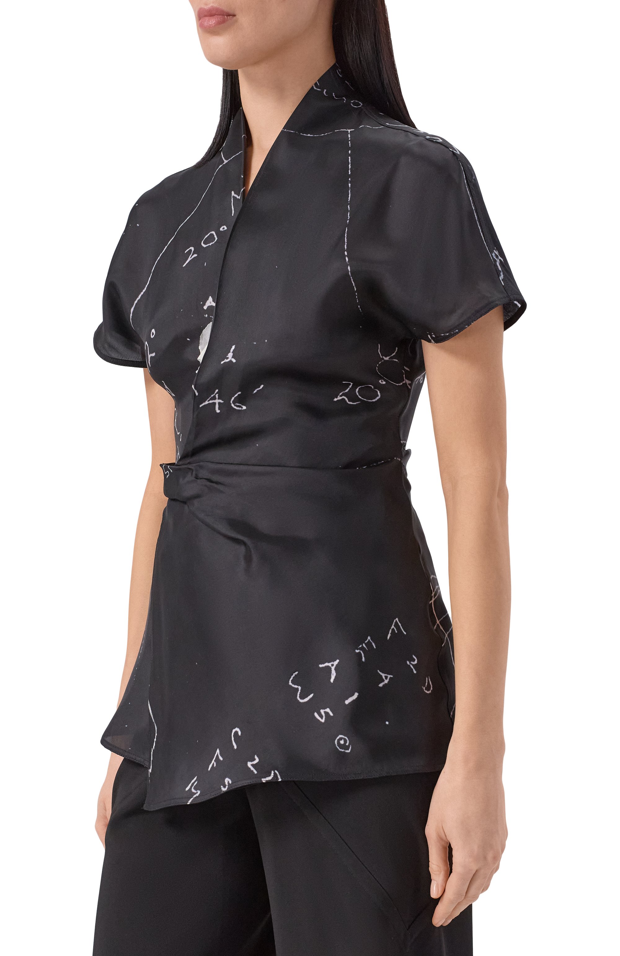 Атласная блузка RICK OWENS, арт. RP01F6233/KP1, фото 3