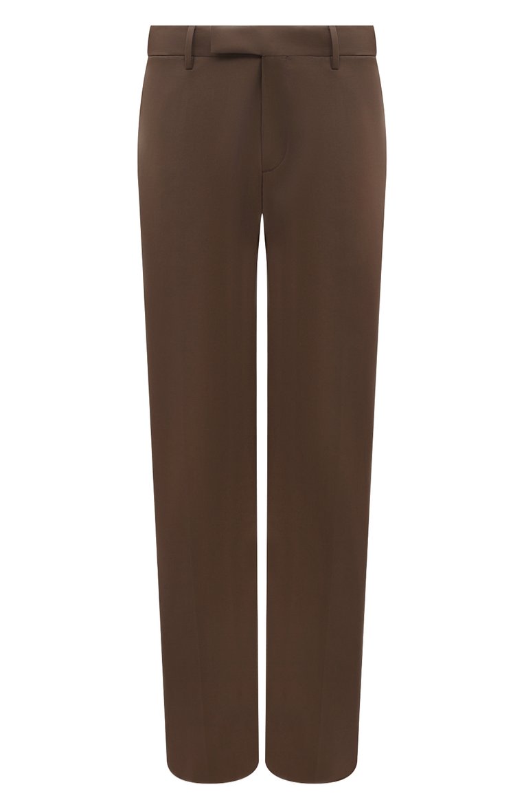 Мужские хлопковые брюки ZEGNA коричневого цвета, арт. UBI20A5/TR10471 | Фото 1 (Материал внешний: Хлопок; Длина (брюки, джинсы): Стандартные; Случай: Повседневный; Стили: Кэжуэл; Автоматизация ТО: Проставлено; Автоматизация состава: Проставлено)