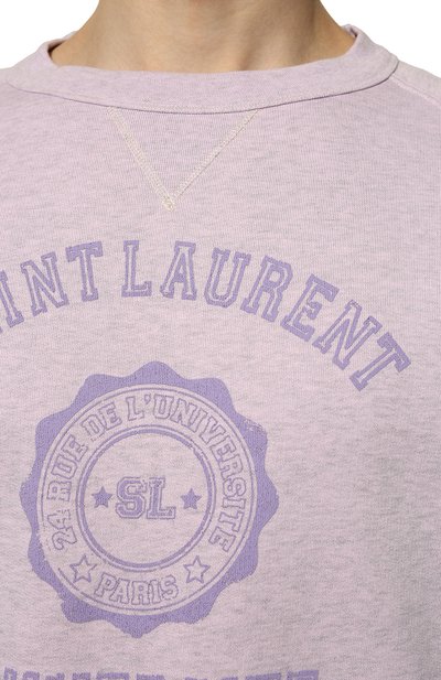 Хлопковый свитшот SAINT LAURENT, арт. 683995/Y36NU, фото 5