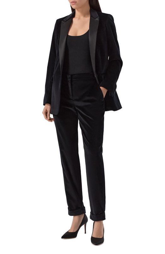 Бархатные брюки Lorena Antoniazzi PA14A/9577 Чёрный  PA14A/9577 Фото 2