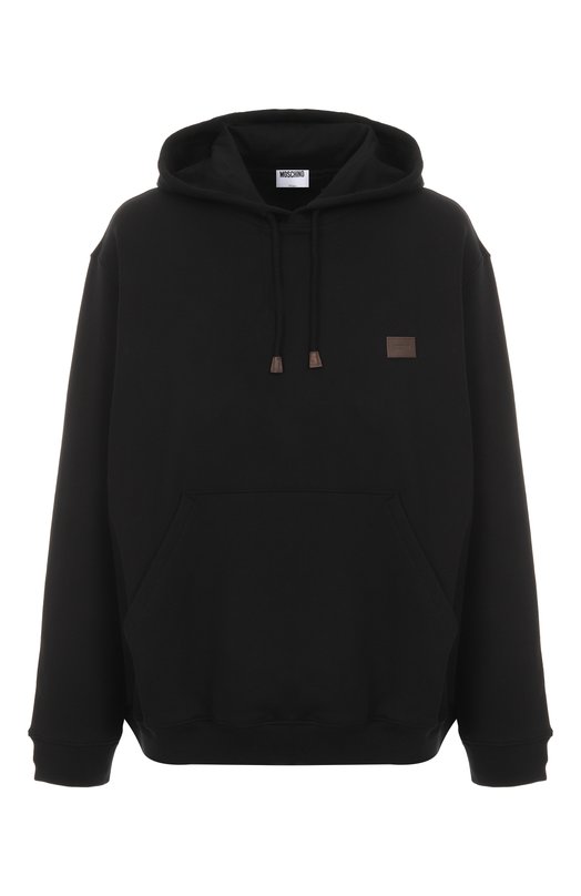 Хлопковое худи Moschino A1706/5228 Чёрный A1706/5228