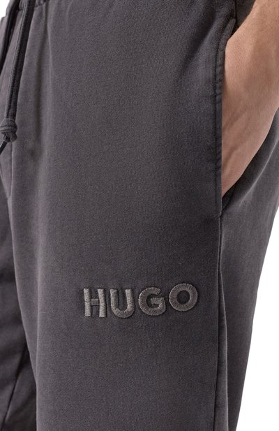 Хлопковые джоггеры HUGO, арт. 50546385, фото 5