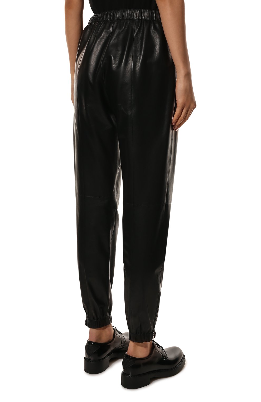 Кожаные джоггеры PRADA, арт. 52511-1WDV-F0002, фото 4