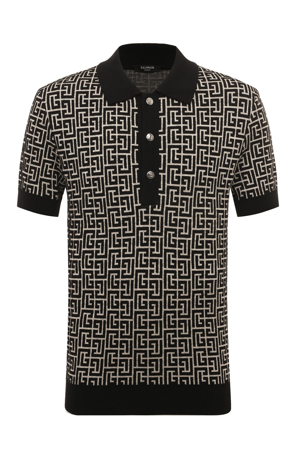 Поло из шерсти и льна BALMAIN, арт. CH1GB020/KB03, фото 1