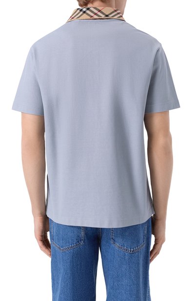 Хлопковое поло BURBERRY, арт. 8110944, фото 4