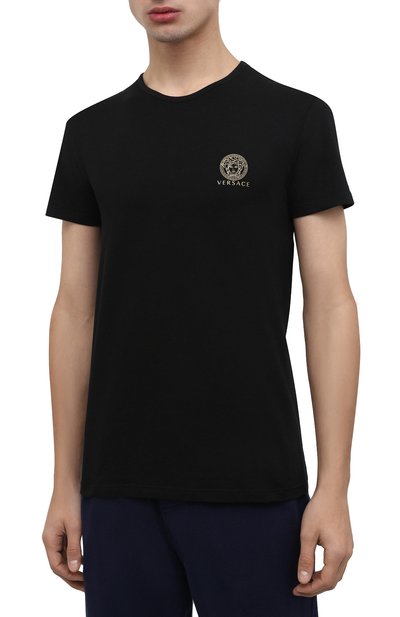 Хлопковая футболка VERSACE, арт. AUU01005/A232741, фото 3
