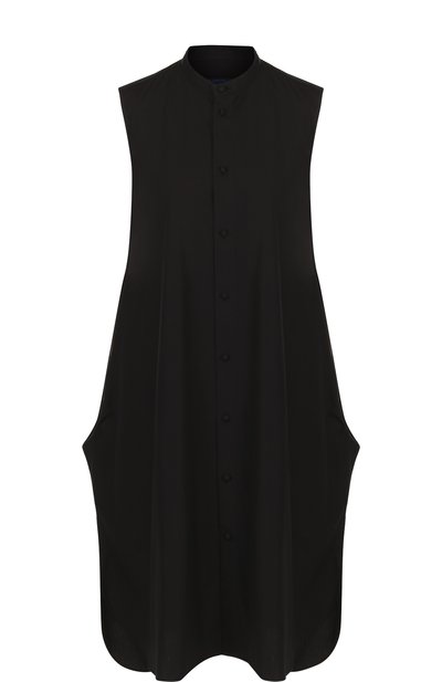 Удлиненный хлопковый топ без рукавов YOHJI YAMAMOTO, арт. FE-D53-001, фото 1