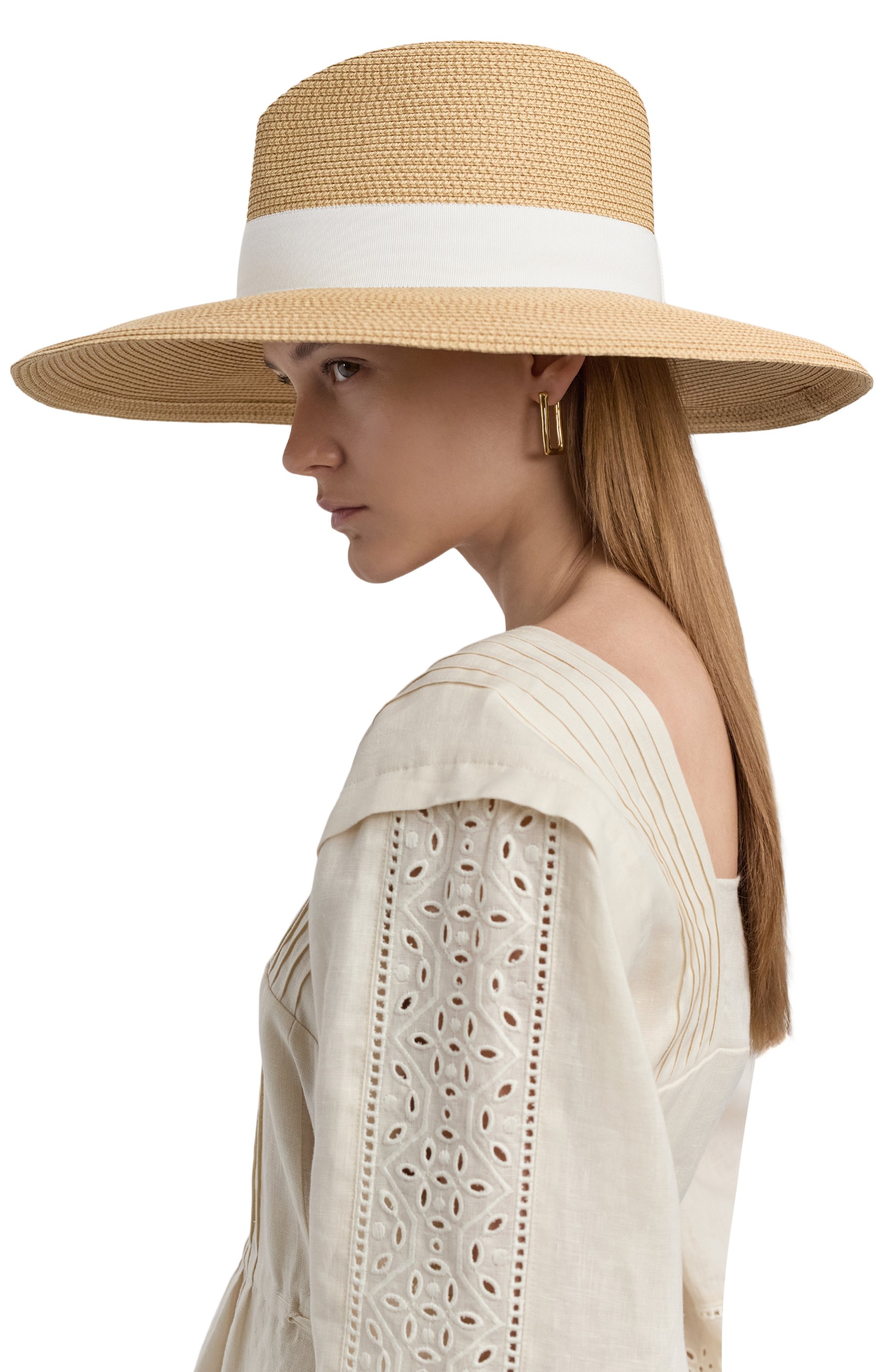 Шляпа daphne ERIC JAVITS, арт. 13801/PEANUT/WHITE, фото 2