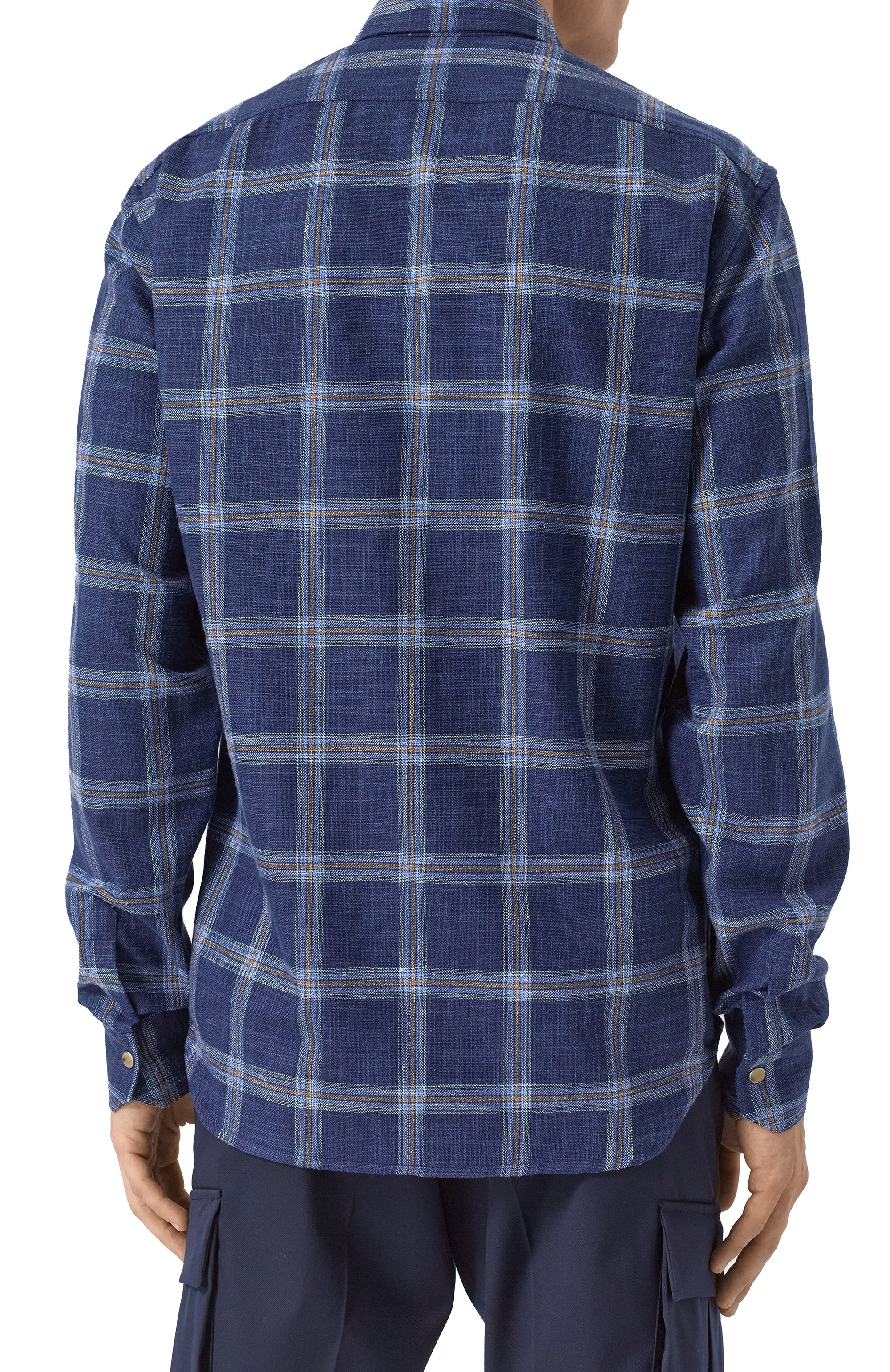 Рубашка из шерсти и шелка KITON, арт. UMCBUBAK0616E05, фото 4