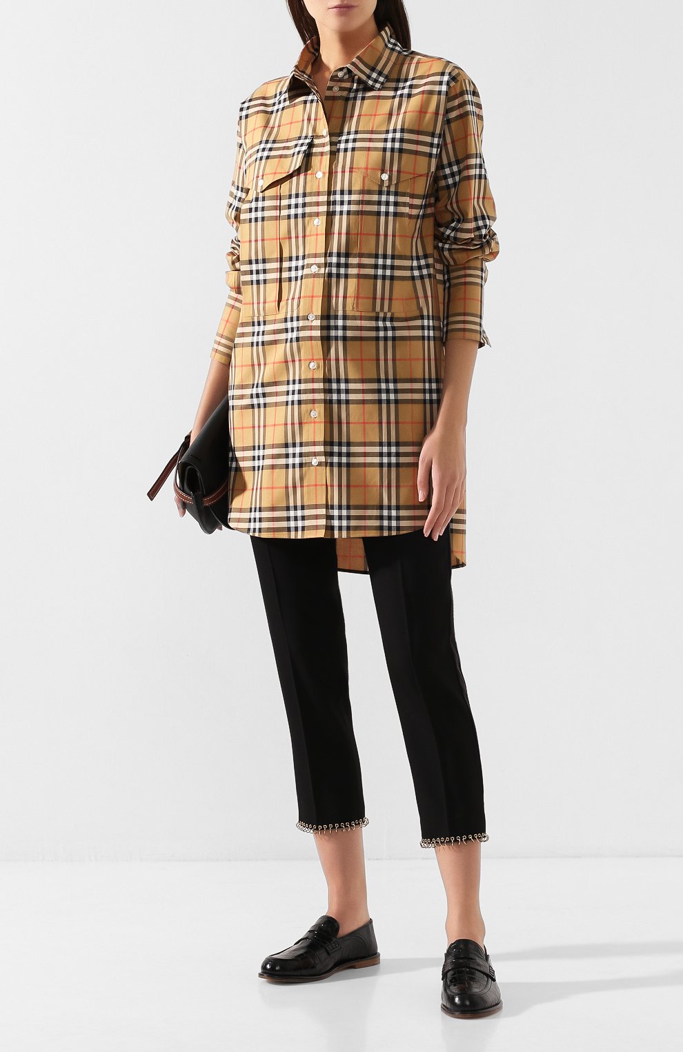 Хлопковая рубашка BURBERRY, арт. 8014011, фото 2
