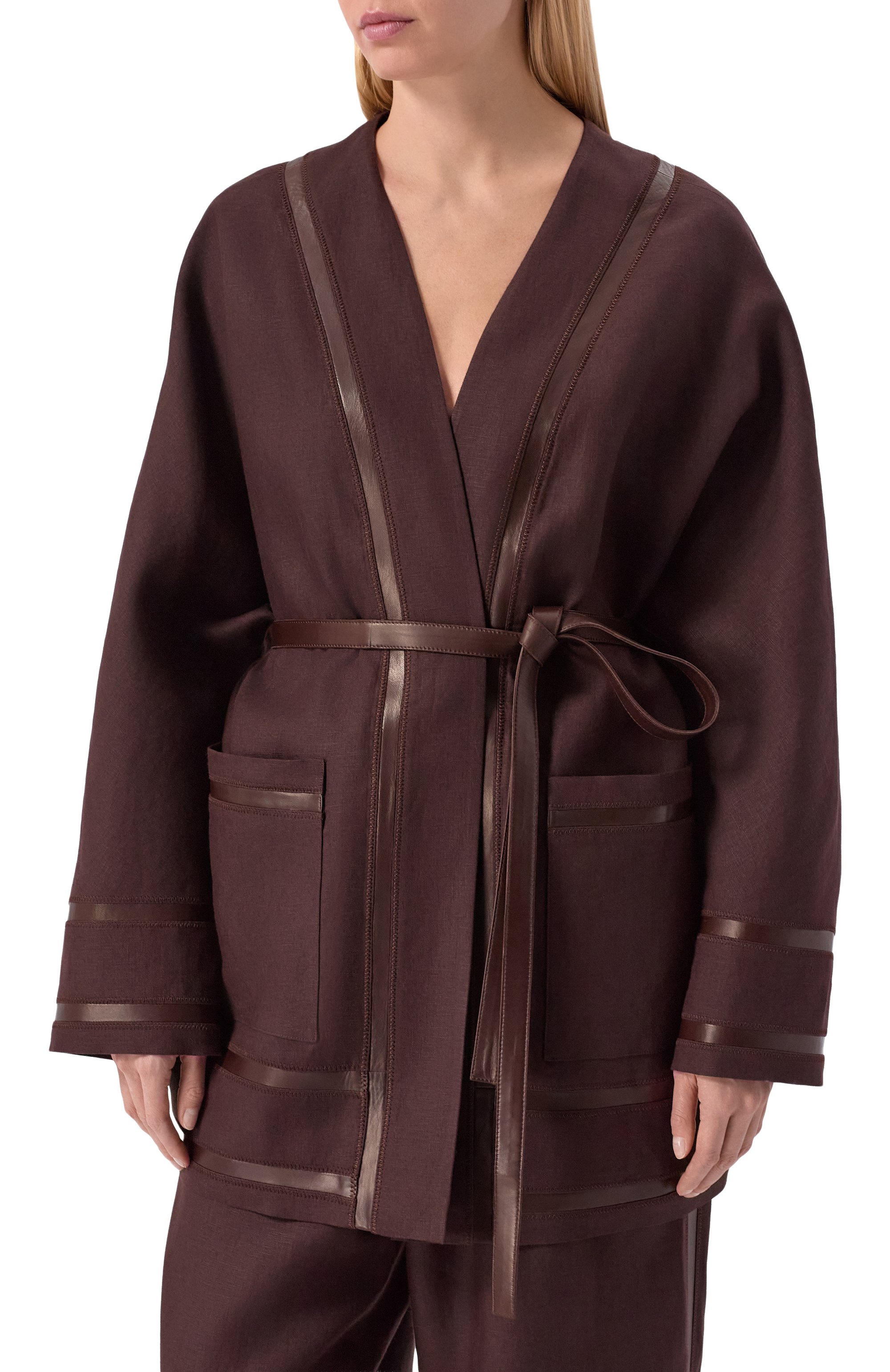 Льняное кимоно MVST, арт. M26.2PW.J900/T30, фото 3