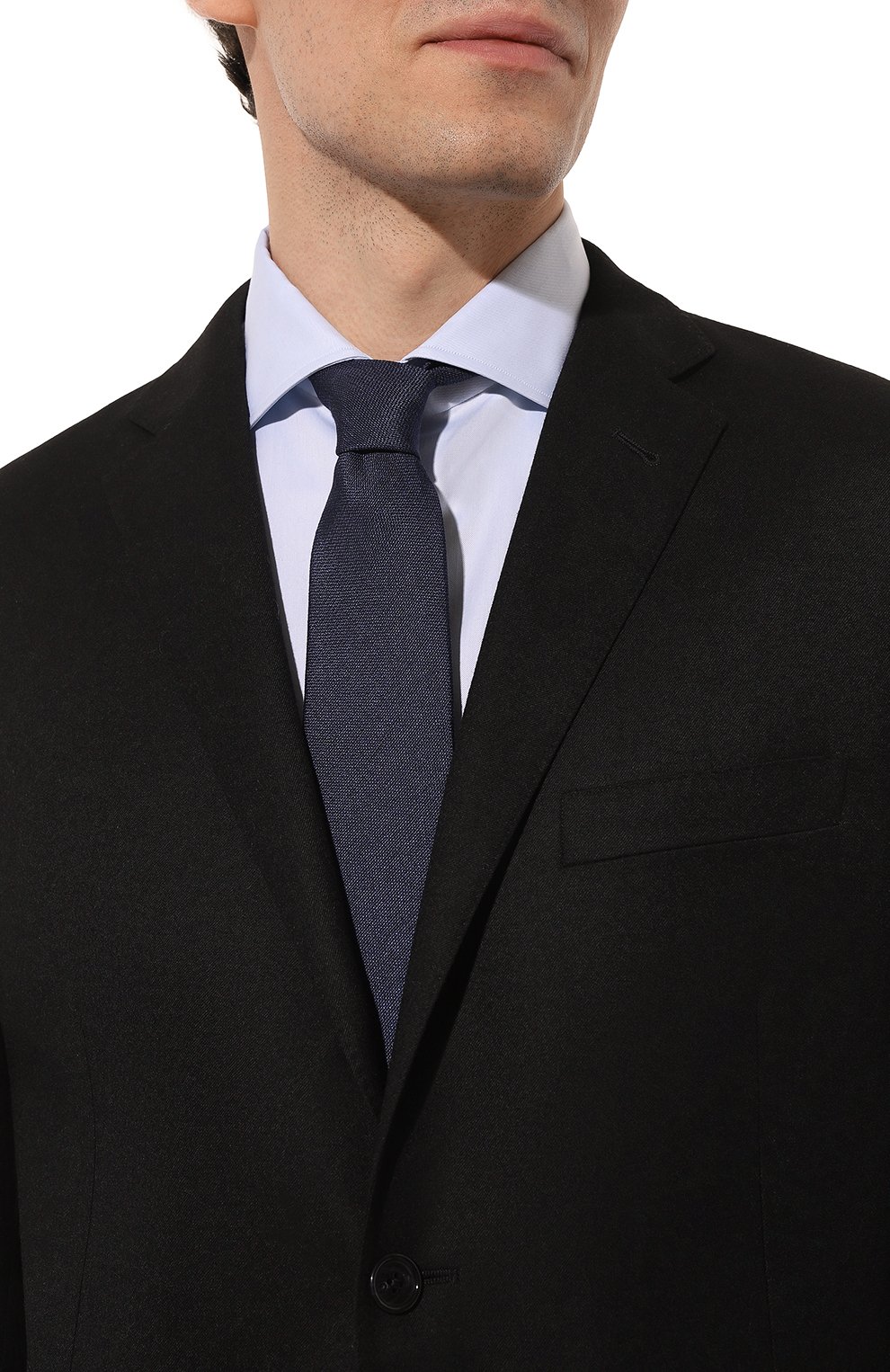 Галстук из шелка и льна CORNELIANI, арт. 93U302-9320317, фото 2