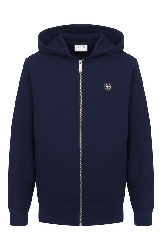 Хлопковая толстовка Philipp Plein SAFC MJB3928 PTE180N Синий SAFC MJB3928 PTE180N
