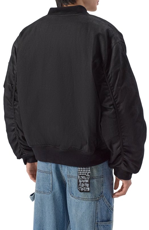 Хлопковый бомбер Ksubi MPS26JK003 Чёрный  MPS26JK003 Фото 6