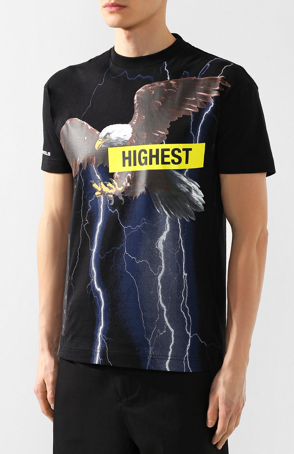 Хлопковая футболка PALM ANGELS, арт. PMAA001S194130311088, фото 3