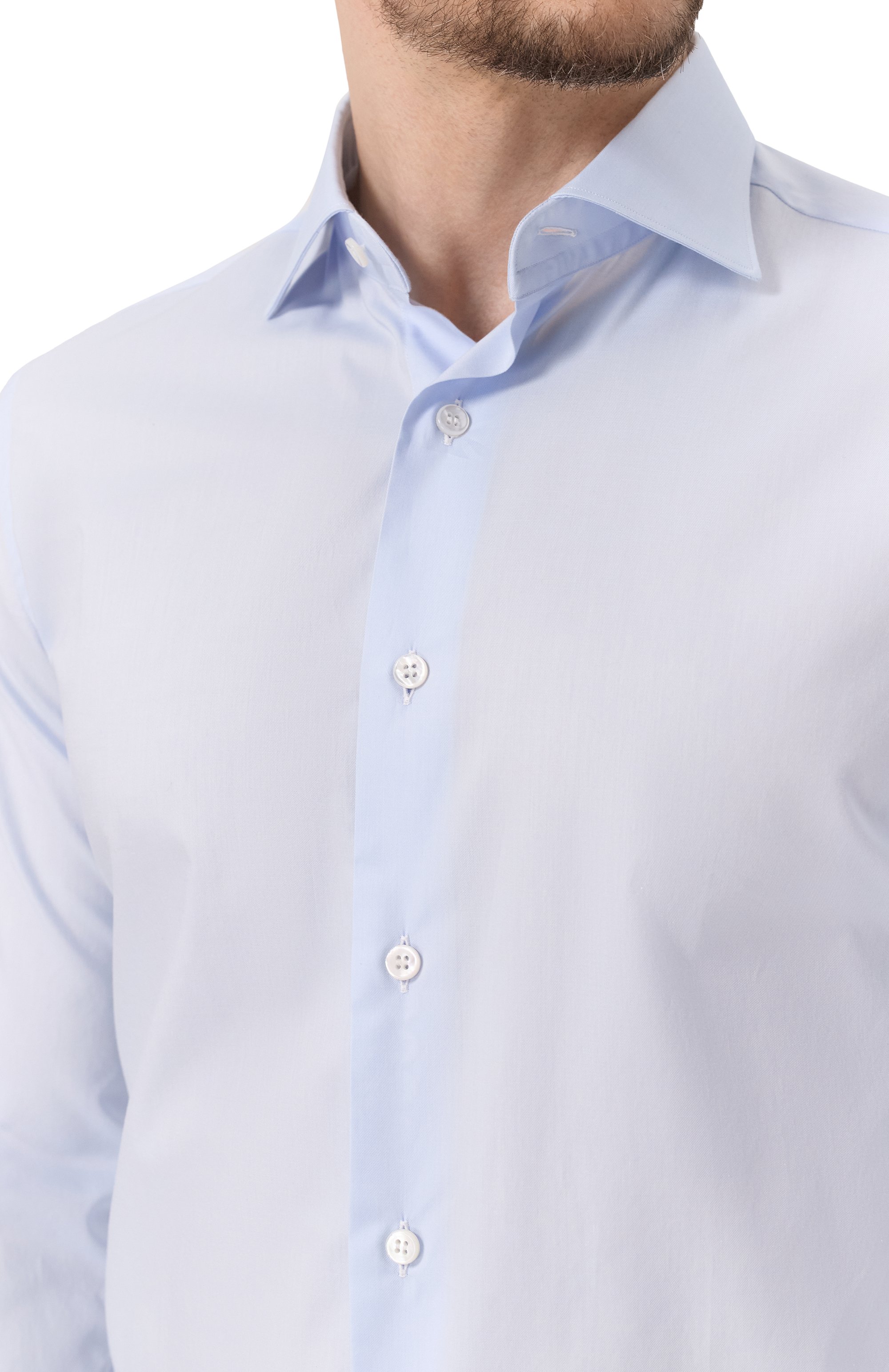 Хлопковая сорочка BRIONI, арт. RCH10L/0A04Q, фото 5