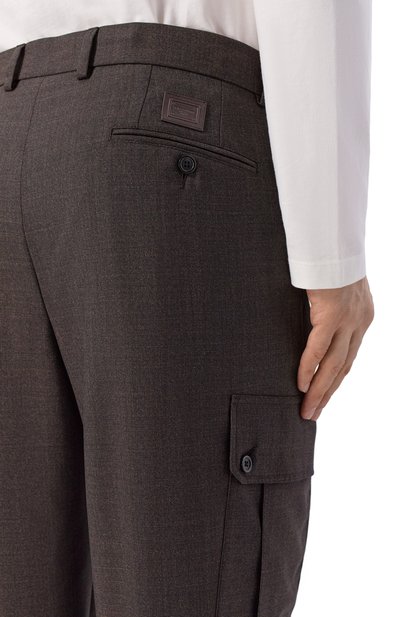 Шерстяные брюки-карго DOLCE & GABBANA, арт. GP100T/HU2B0, фото 5