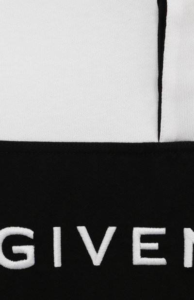 Хлопковое поло GIVENCHY черно-белого цвета по цене 16600 руб., арт. H30130/4A-5A, фото 3 Хлопковое поло GIVENCHY, арт. H30130/4A-5A, фото 3