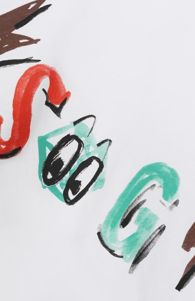 Хлопковая футболка MSGM KIDS, арт. S6MSJBTH239, фото 3