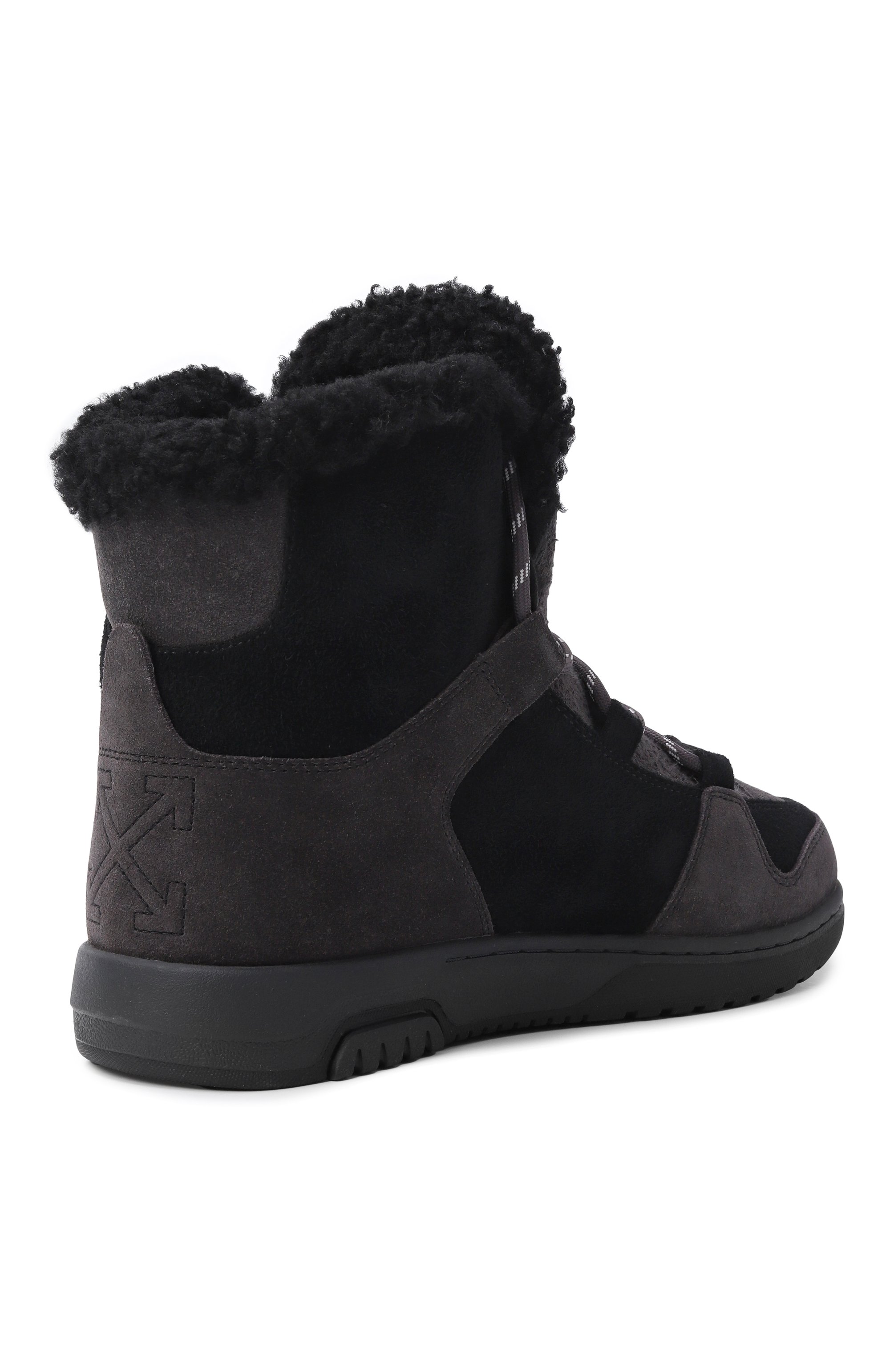 Комбинированные ботинки OFF-WHITE, арт. 0WIY001F25LEA0011011, фото 5