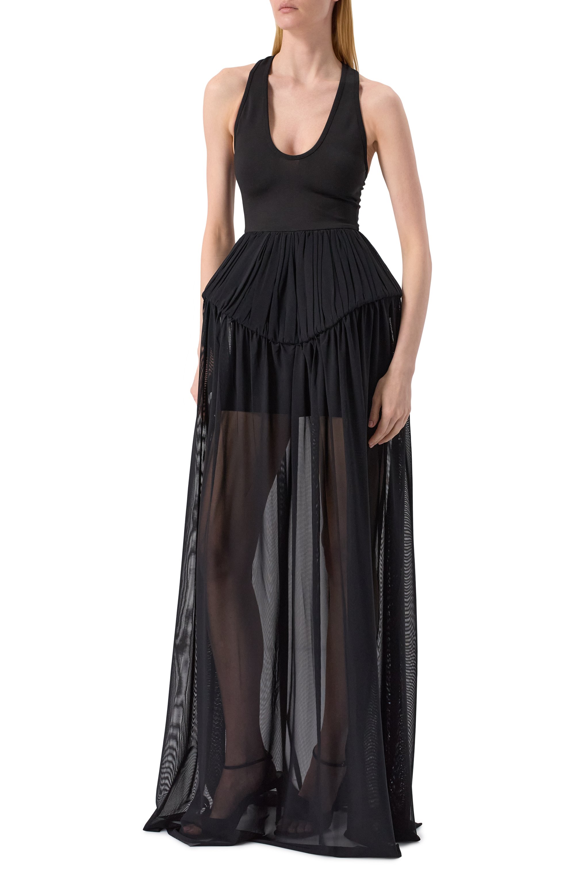 Платье DAVID KOMA черного цвета по цене 236500 руб., арт. RE25DK02DL, фото 3 Платье DAVID KOMA, арт. RE25DK02DL, фото 3