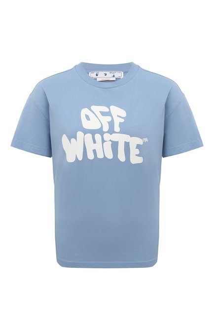 Женская хлопковая футболка OFF-WHITE, арт. OWAA089S23JER0174001