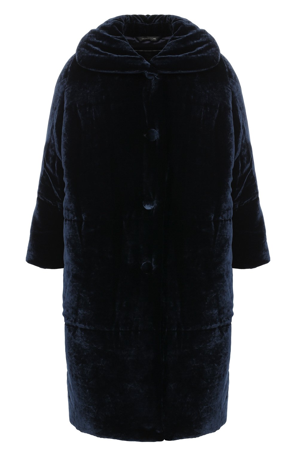 Бархатный пуховик с отложным воротником MONTECORE, арт. 2526C460/182801, фото 1