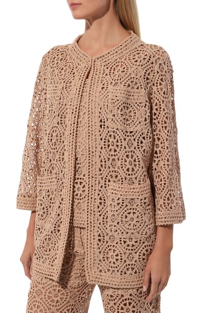 Хлопковый кардиган ELIE SAAB, арт. J0039N, фото 3