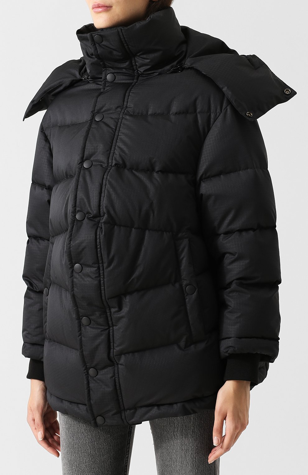 Стеганый пуховик с капюшоном и воротником-стойкой BALENCIAGA, арт. 528575/TYD33, фото 3