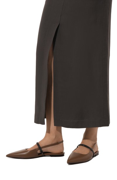 Кожаные балетки BRUNELLO CUCINELLI, арт. MZSKCB1289, фото 3