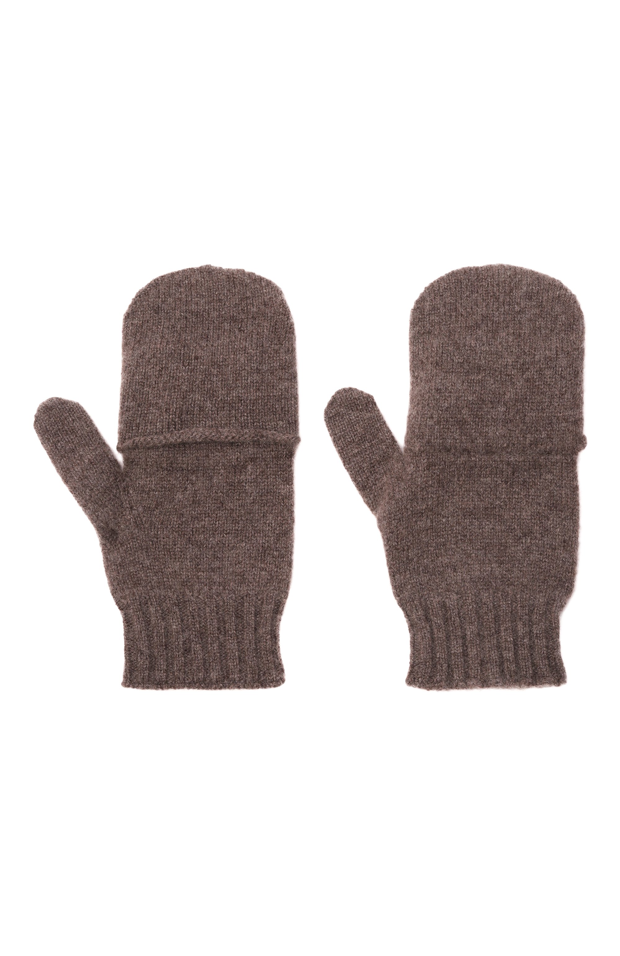 Кашемировые варежки TEGIN коричневого цвета по цене 15800 руб., арт. 1928-3098, фото 3 Кашемировые варежки TEGIN, арт. 1928-3098, фото 3