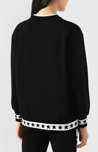 Хлопковый свитшот DOLCE & GABBANA черного цвета по цене 93550 руб., арт. F9G78T/HU7AL, фото 4 Хлопковый свитшот DOLCE & GABBANA, арт. F9G78T/HU7AL, фото 4