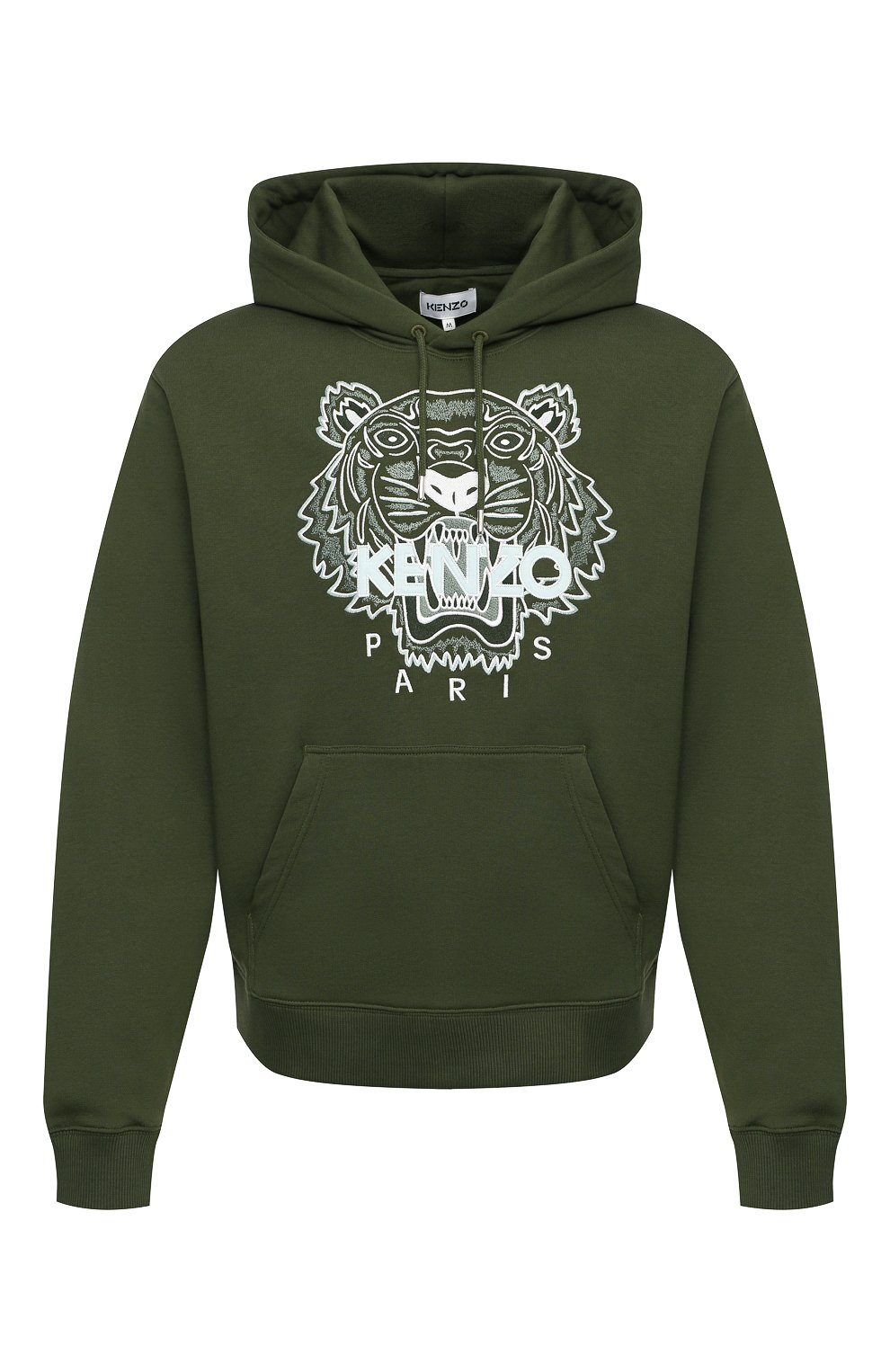 Хлопковое худи KENZO хаки цвета по цене 33050 руб., арт. FB55SW3104XA, фото 1 Хлопковое худи KENZO, арт. FB55SW3104XA, фото 1