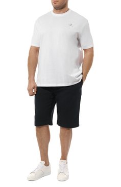 Мужская хлопковая футболка PAUL&SHARK белого цвета, арт. 24411087/3XL | Фото 2 (Материал сплава: Проставлено; Материал внешний: Хлопок; Длина (для топов): Удлиненные; Рукава: Короткие; Драгоценные камни: Проставлено; Принт: Без принта; Стили: Кэжуэл; Кросс-КТ: Джерси; Мужское Кросс-КТ: Футболка-одежда)