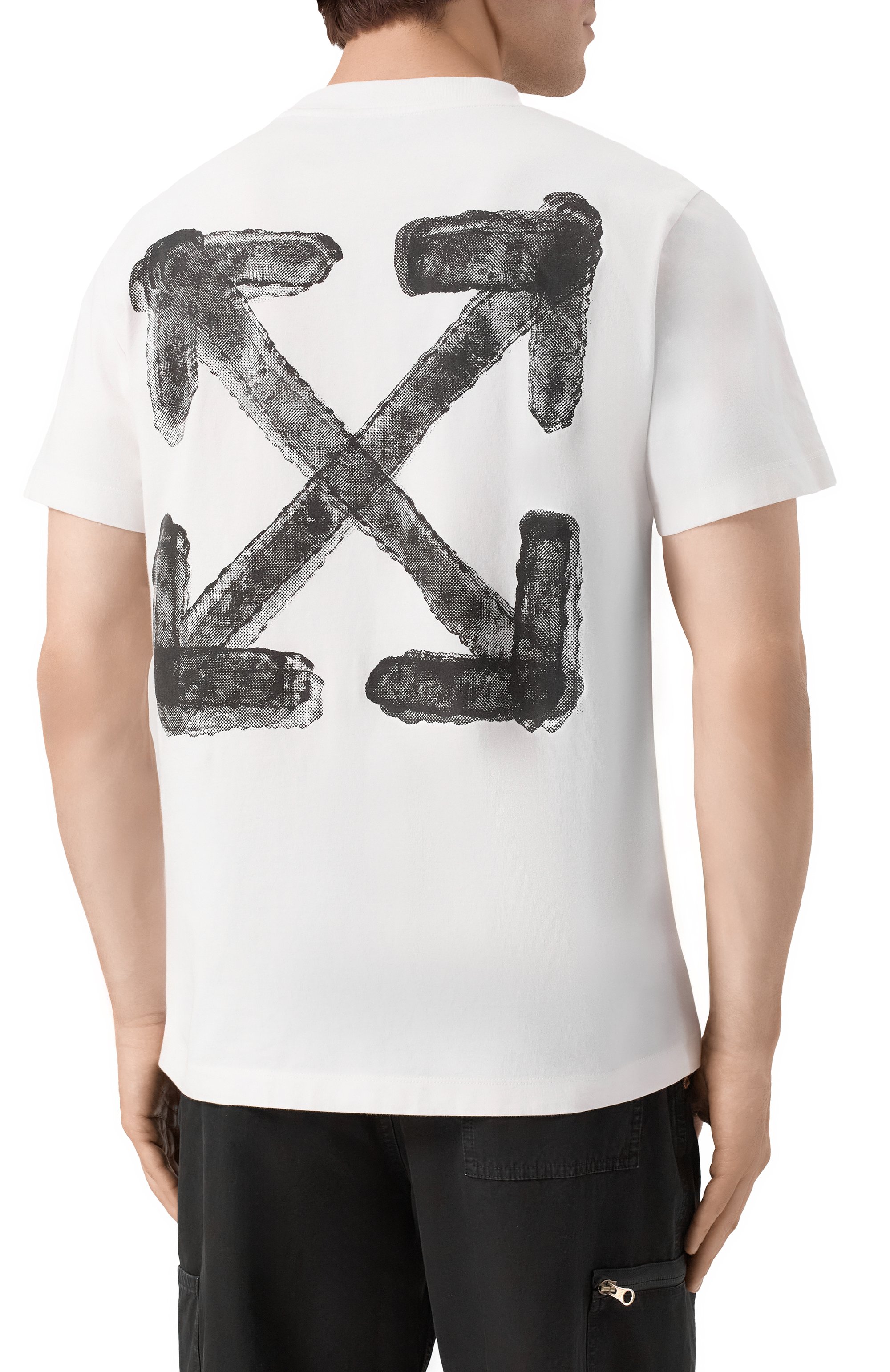 Хлопковая футболка OFF-WHITE, арт. 0MAA027S25JER00B, фото 4