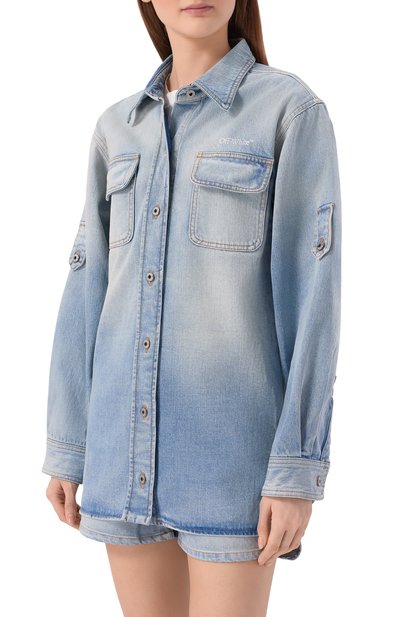 Джинсовая рубашка half arrow OFF-WHITE, арт. 0WYQ006S26DEN002, фото 3