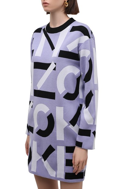 Платье KENZO сиреневого цвета по цене 42850 руб., арт. FC52R06913SB, фото 3 Платье KENZO, арт. FC52R06913SB, фото 3