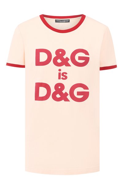 Женская хлопковая футболка DOLCE & GABBANA, арт. F8H32Z/G7RDG