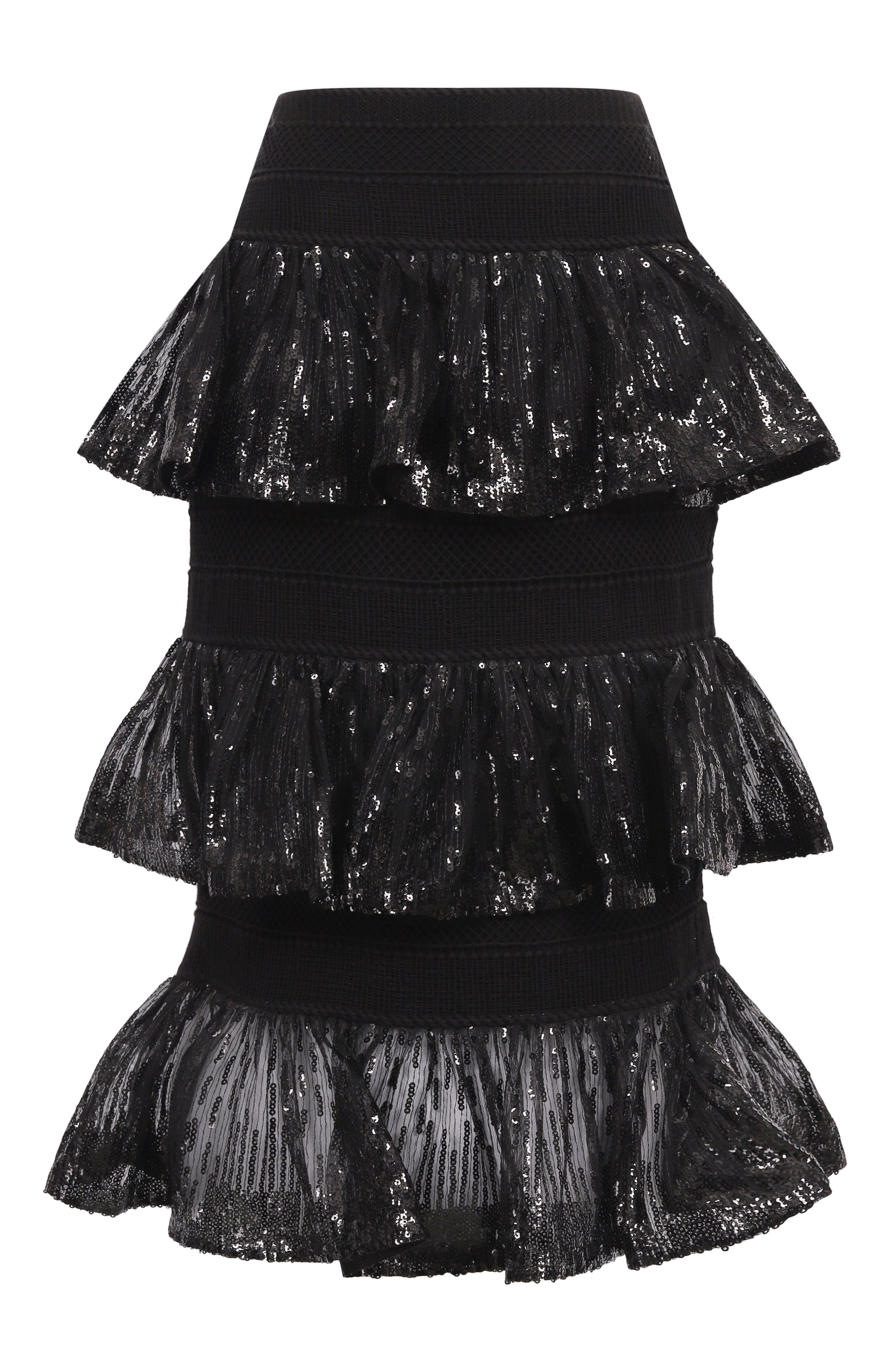 Юбка с отделкой пайетками ELIE SAAB, арт. SK217NF25PAM01, фото 1